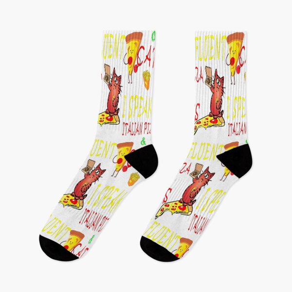 Item preview, I speak fluent Italian pizza and foodie hungry fat cat lovers  designed and sold by XXgooddeedXX.