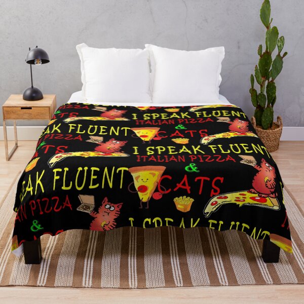 Item preview, I speak fluent Italian pizza and foodie hungry fat cat lovers designed and sold by XXgooddeedXX.