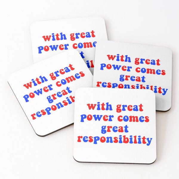 Item preview, With Great Power Comes Great Responsibility designed and sold by ReaganMck.