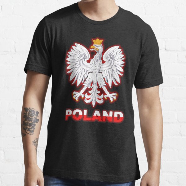 Polish Coat of Arms Rzeczpospolita Polska Poland Pride Orzel Bialy Mens  T-shirt