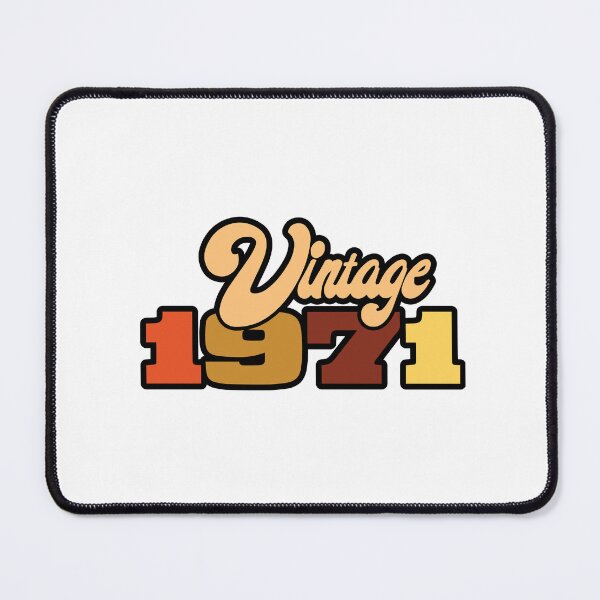 Item preview, The word Vintage written with 1971 below it in multi colur designed and sold by Jrodi.