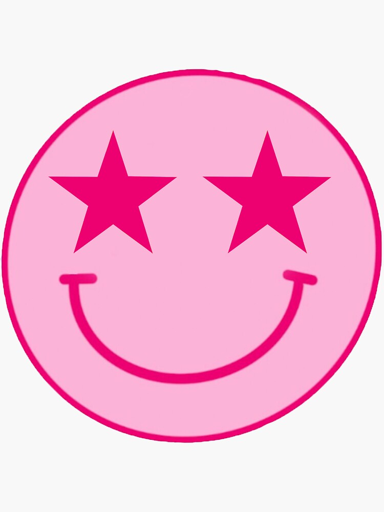 Happy Smiling Face Star Sticker