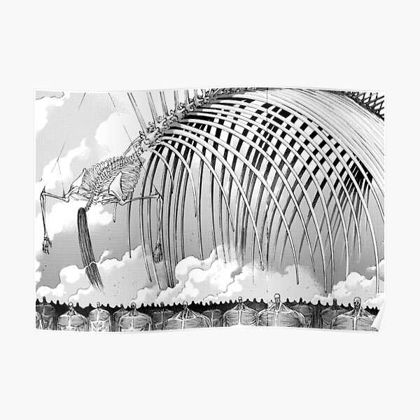 Eren S Founding Titan Form Poster For Sale By Satorugojo Redbubble