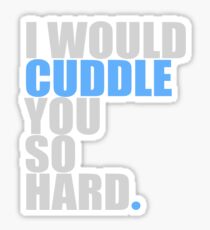 cuddle (blue) Sticker