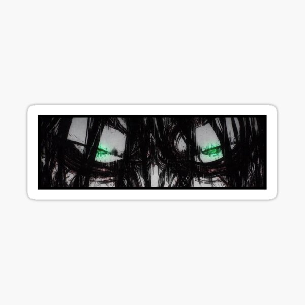 The gaze of Eren in Founding Titan form | SNK Sticker