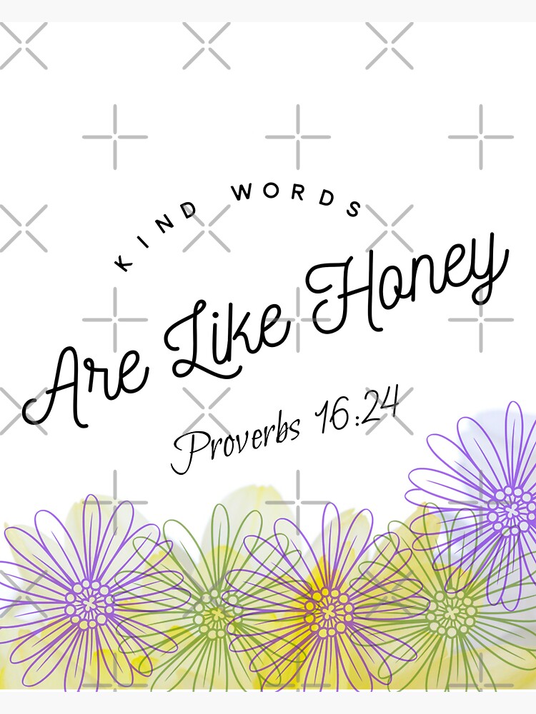 Christian Stickers Be Kind Sticker Kind Words Are Like Honey