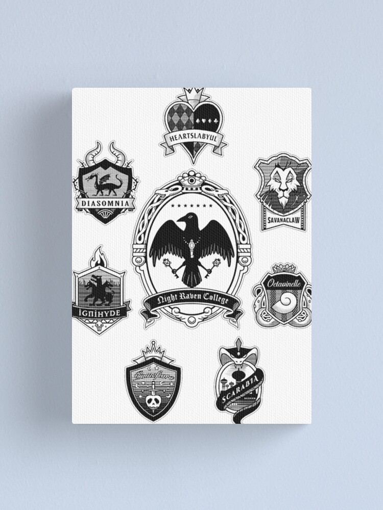 "Night Raven College & Dorms (Twisted Wonderland)" Canvas Print for