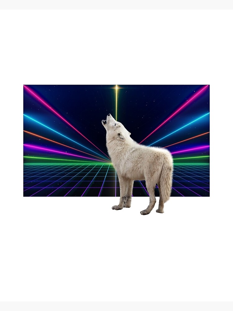 "Laser Wolf" Poster for Sale by MagicMannequin Redbubble