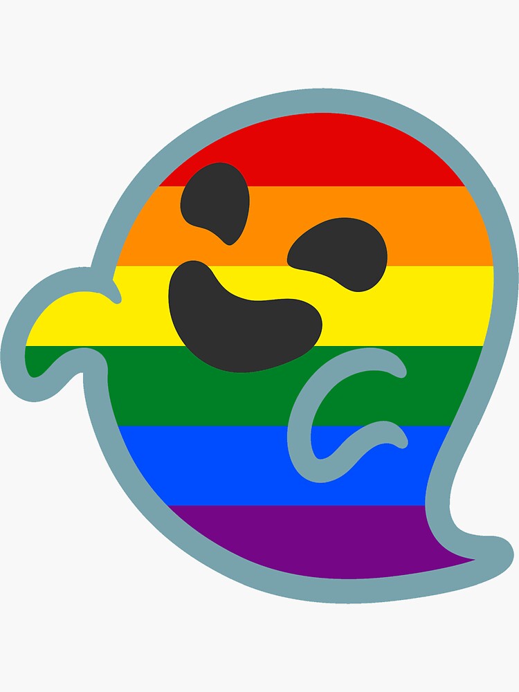 Gay Pride Android Ghost Emoji de baiiley