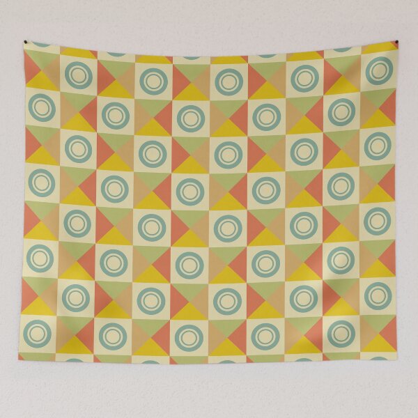 Item preview, Sirkel, Vintage Geometric in Checkered Pattern designed and sold by BesanoStyle.