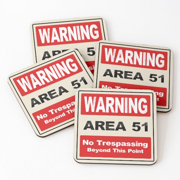 Item preview, Area 51 Warning Sign designed and sold by AngeloDeVal.