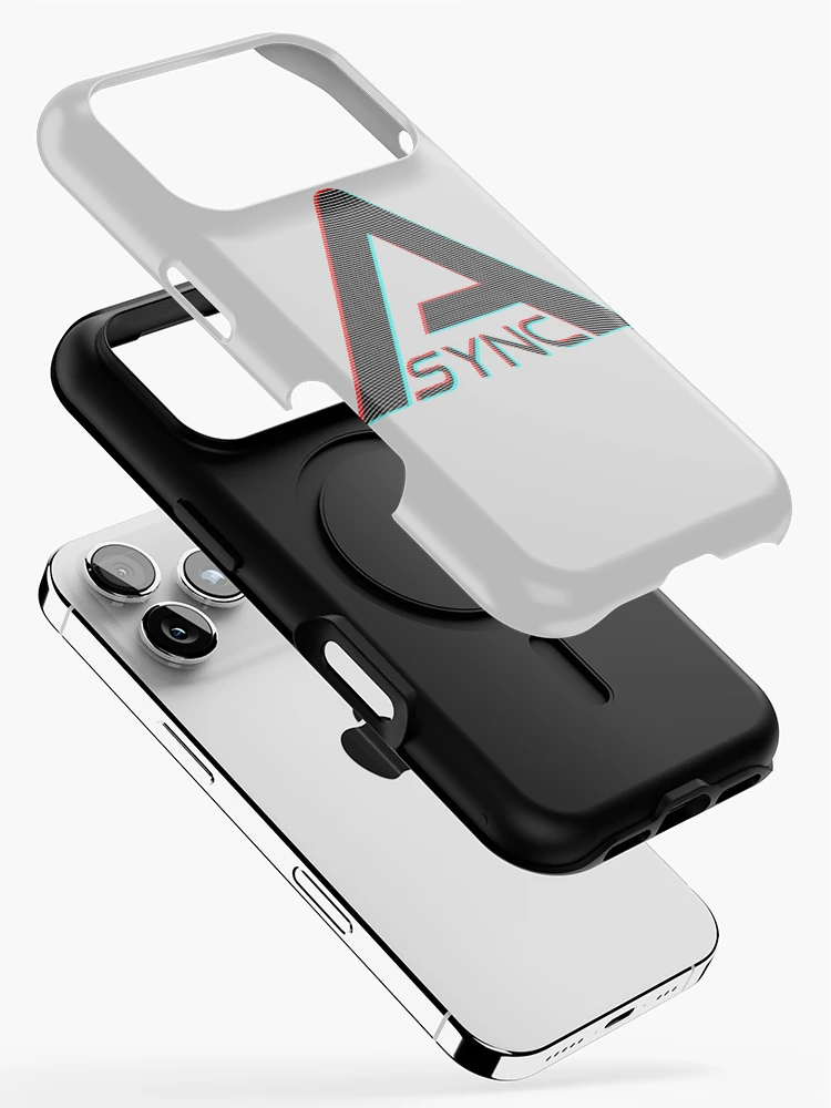 Thumbnail 2 of 4, iPhone Case, A-SyNC (3D Scanlines) [Roufxis-Rb] designed and sold by RoufXis.