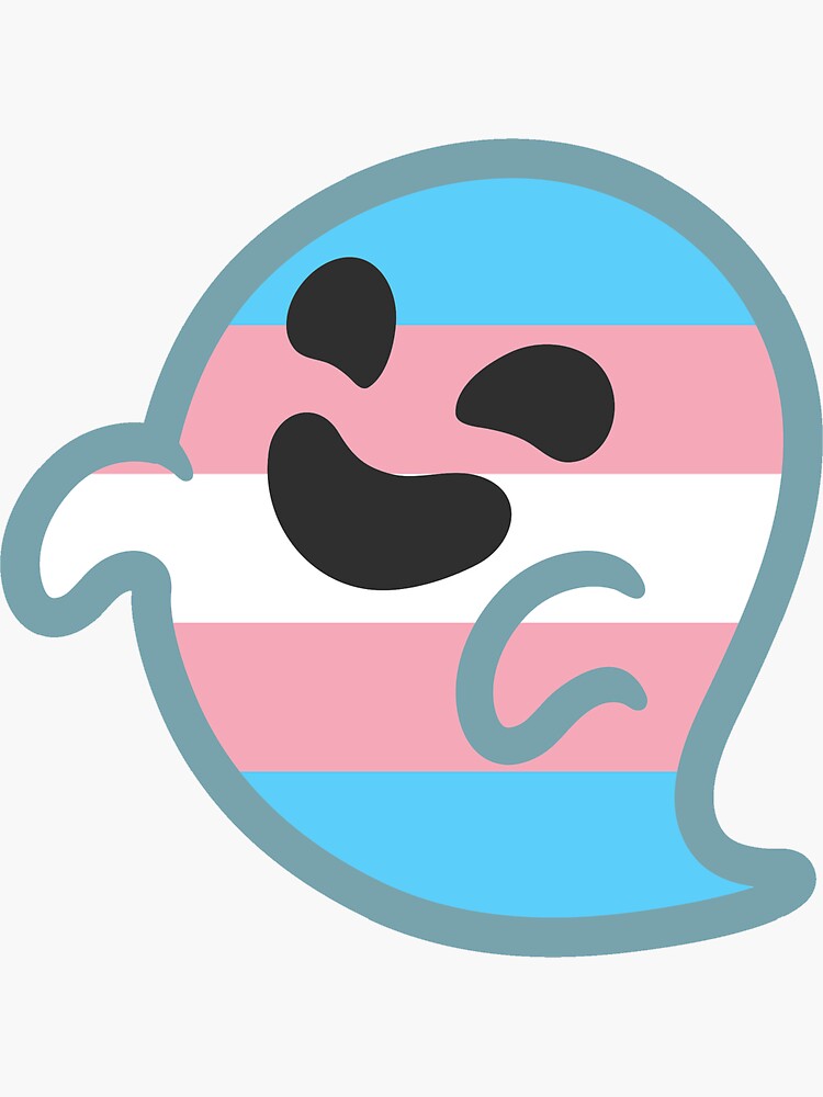 Trans Pride Android Ghost Emoji Sticker For Sale By Baiiley Redbubble 5324