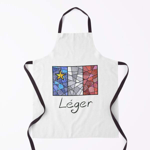 Item preview, Acadian Flag pastel mosaic Léger    - Drapeau acadien mosaïque pastel vitrail Léger designed and sold by ColoursOfFrance.