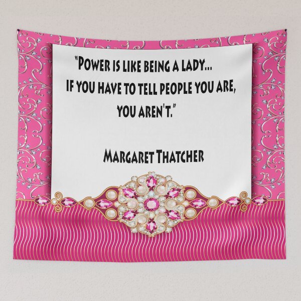 Item preview, Power Is Like Being A Lady Margaret Thatcher designed and sold by FunWithChemo.
