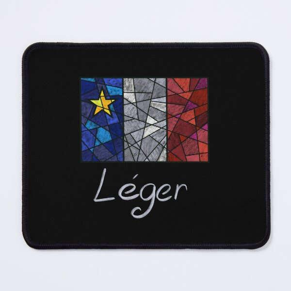 Item preview, Acadian Flag pastel mosaic Léger  - Drapeau acadien mosaïque pastel vitrail Léger designed and sold by ColoursOfFrance.