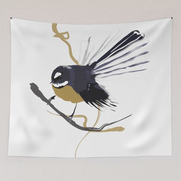 Item preview, Fantail Piwakawaka designed and sold by Anna McKay.