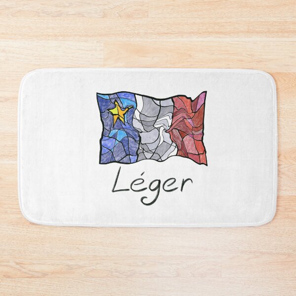 Item preview, Acadian Flag pastel liquid mosaic Léger - Drapeau acadien mosaïque liquide pastel vitrail Léger designed and sold by ColoursOfFrance.