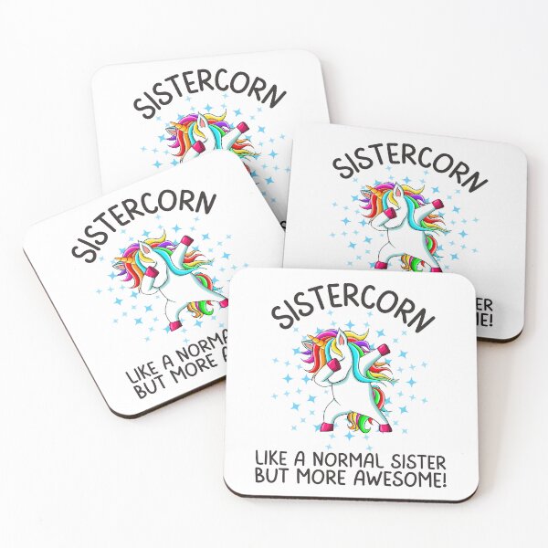 Item preview, Sistercorn like a normal sister but more awesome, Funny Gifts For Sister's who like dabbing unicorns and being awesome designed and sold by Auntieck.