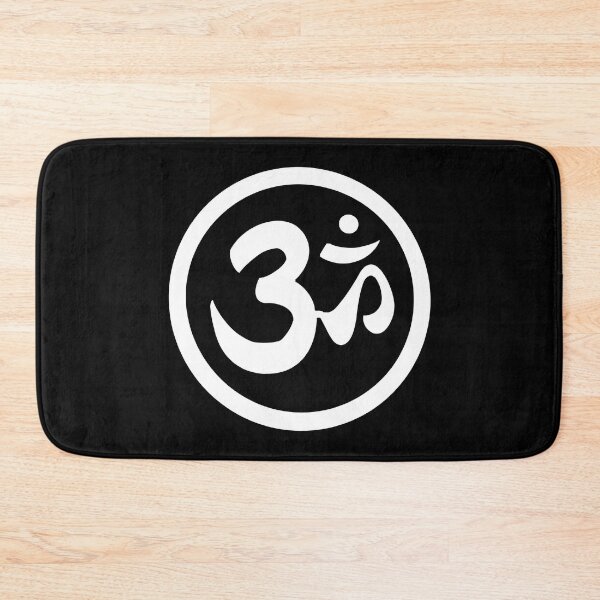 Artikelvorschau, Weißes Om Aum HD HQ-Symbol Hindi entworfen und verkauft von ShamusSleuth.