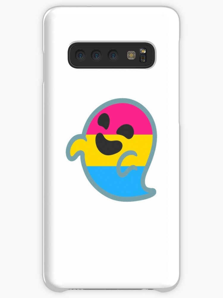 Pan Pride Android Ghost Emoji Case Skin For Samsung Galaxy By