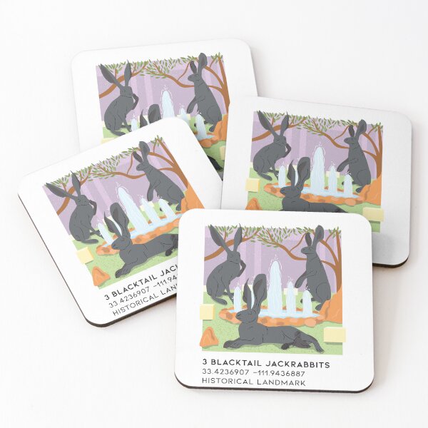 Item preview, 3 Blacktail Jackrabbits  designed and sold by DreamBoxArt.