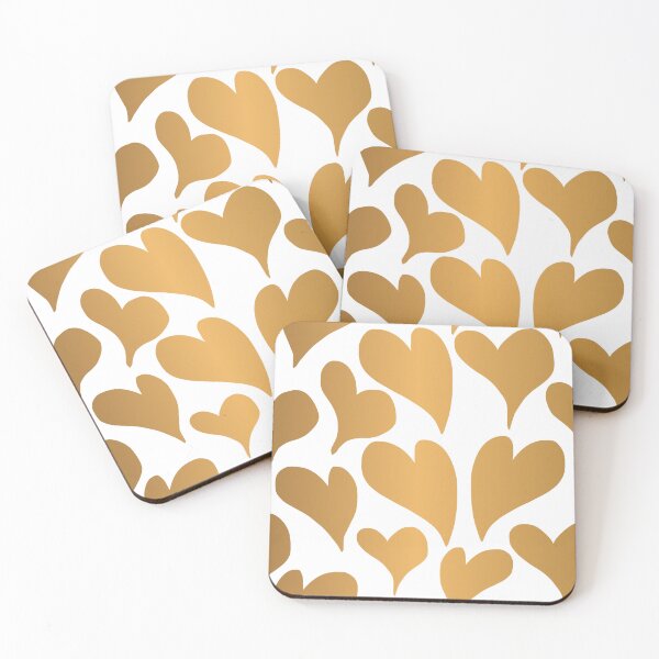 Item preview, Gold Heart Seamless Pattern Design designed and sold by Angela Cini.