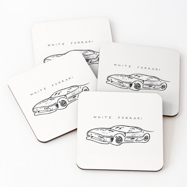Item preview, White Ferrari Frank Ocean Album Sticker designed and sold by Katie  Regan.