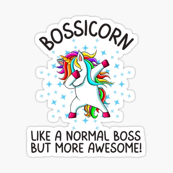 Item preview, Bossicorn like a normal boss but more awesome, Funny Gifts For Bosses who like dabbing unicorns and being awesome designed and sold by Auntieck.