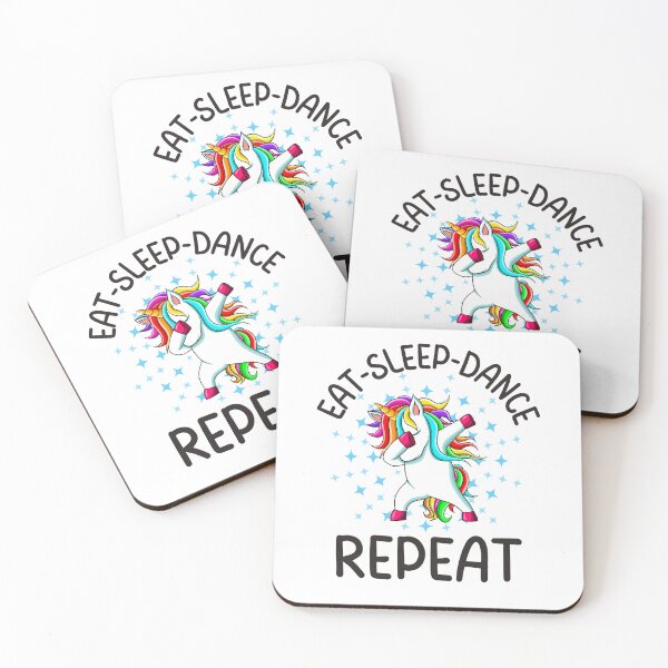 Item preview, Eat Sleep Dance Repeat, Funny Gifts For Dancers who like dabbing unicorns and being awesome designed and sold by Auntieck.
