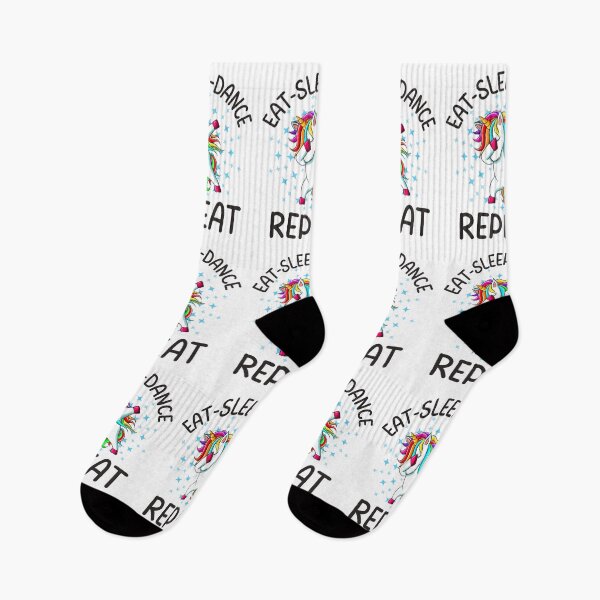 Item preview, Eat Sleep Dance Repeat, Funny Gifts For Dancers who like dabbing unicorns and being awesome designed and sold by Auntieck.