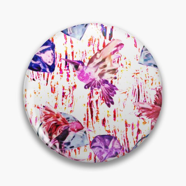 Item preview, hummingbird, nectar rain, bindweed, leaves, flowers, birds, pink, girly designed and sold by Maria Mihailova.