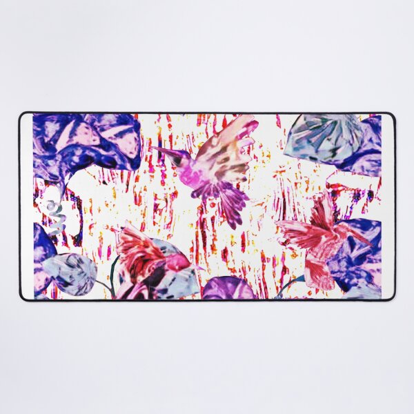 Item preview, hummingbird, nectar rain, bindweed, leaves, flowers, birds, pink, girly designed and sold by Maria Mihailova.