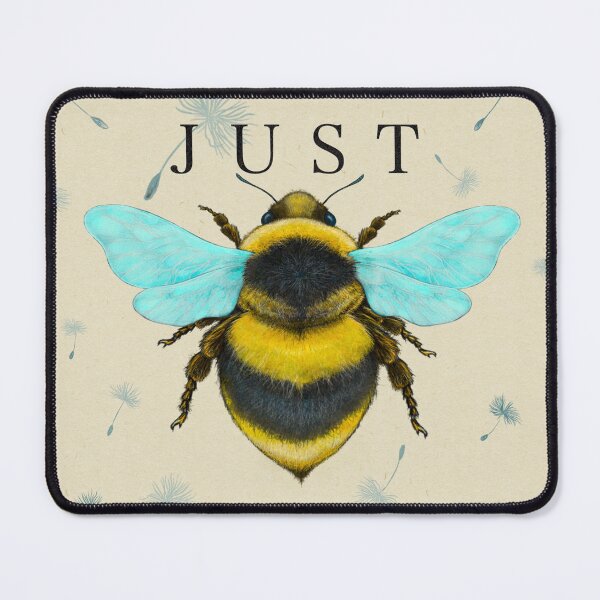 Item preview, Just Bee on a handmade paper textured background designed and sold by Silver Steer Design.
