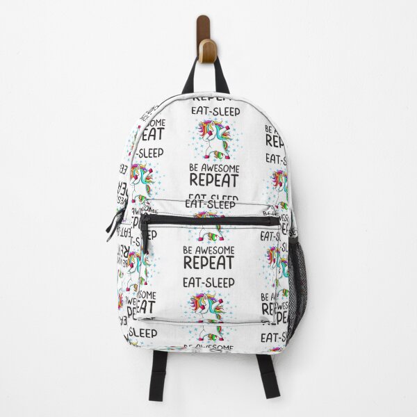Item preview, Eat Sleep Be Awesome Repeat, Funny Gifts For Awesome People who like dabbing unicorns and being awesome designed and sold by Auntieck.