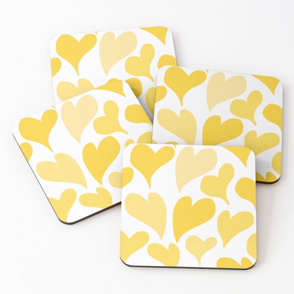 Item preview, Yellow Heart Seamless Pattern Design designed and sold by Angela Cini.