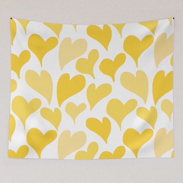 Item preview, Yellow Heart Seamless Pattern Design designed and sold by Angela Cini.