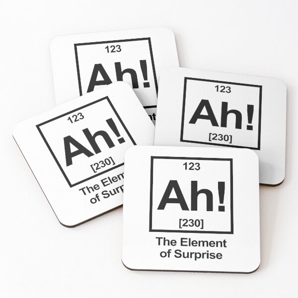 Item preview, Ah The Element Of Surprise Chemistry Periodic Table Humor designed and sold by allysmar.