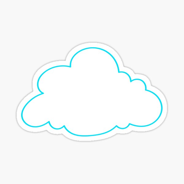 3D-Stickers #02 {Puffy Clouds}