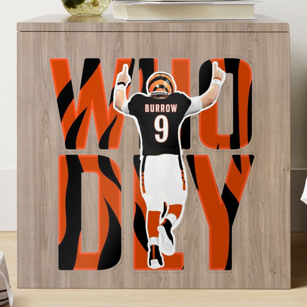 Cincinnati Bengals: Joe Burrow 2021 - NFL Removable Adhesive Wall Decal Large