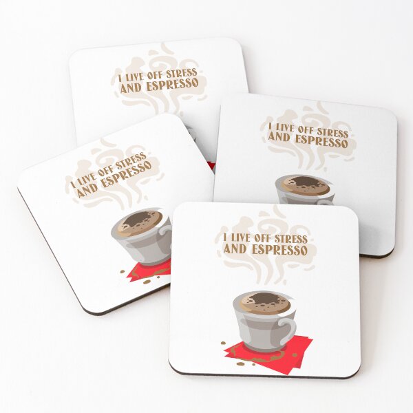 Item preview, I Live Off Stress and Espresso designed and sold by Echo Aesthetics.