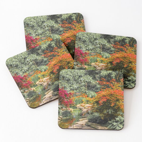 Item preview, Photography - Japanese Maple Garden by Stream  - Japanese Maple designed and sold by CattlettArt.