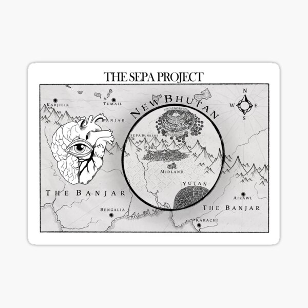 The SEPA Project Map Sticker