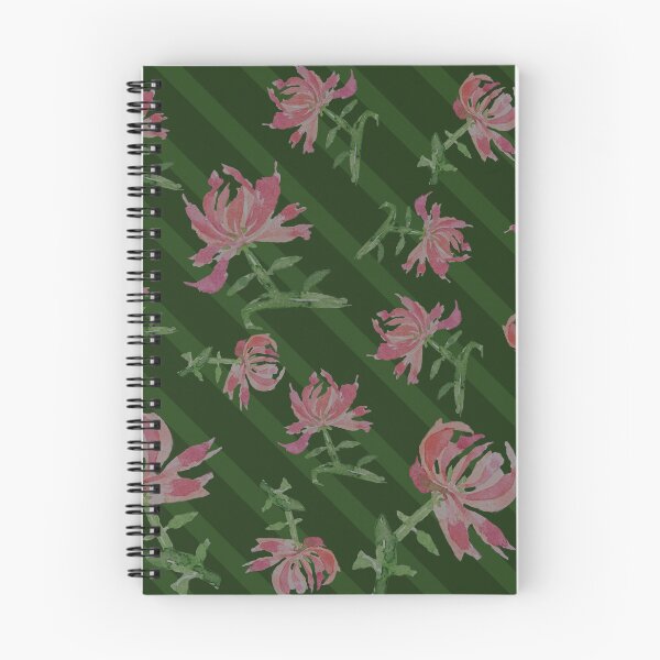 Item preview, Watercolour flowers on green background designed and sold by Melindrea.