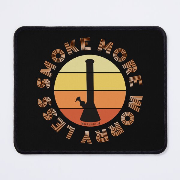 Item preview, Retro Vintage Sunset Orange Bong-Smoke more worry less designed and sold by YomeHayin.