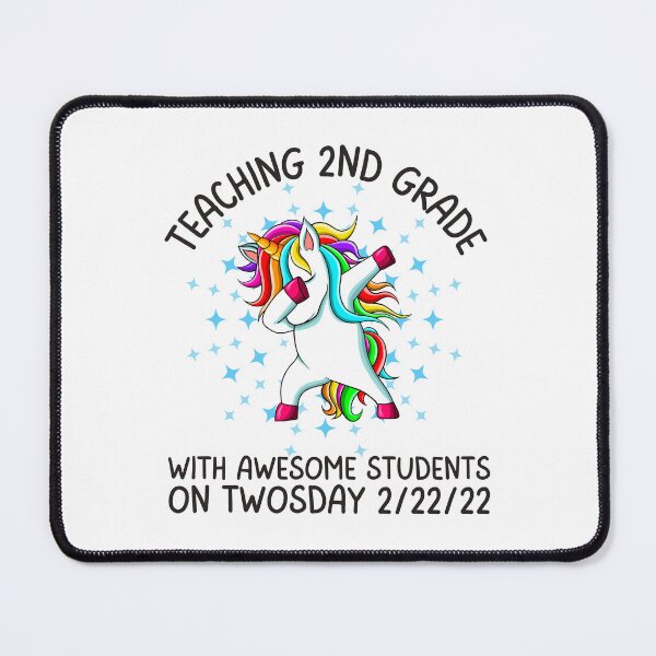 Item preview, Teaching 2nd Grade On Twosday 2.22.22, Fun print for teachers who like dabbing unicorns and being awesome designed and sold by Auntieck.
