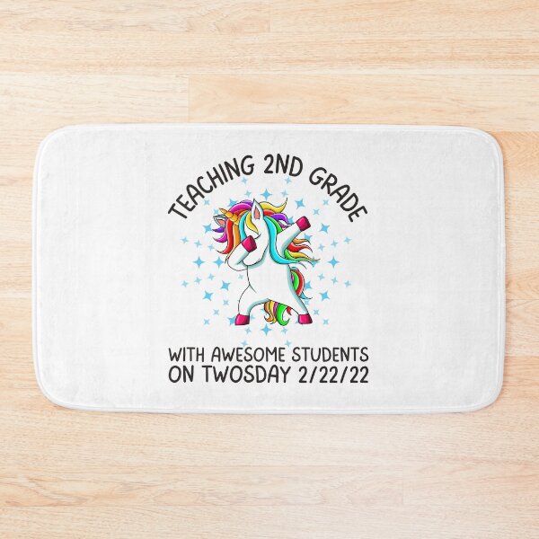 Item preview, Teaching 2nd Grade On Twosday 2.22.22, Fun print for teachers who like dabbing unicorns and being awesome designed and sold by Auntieck.