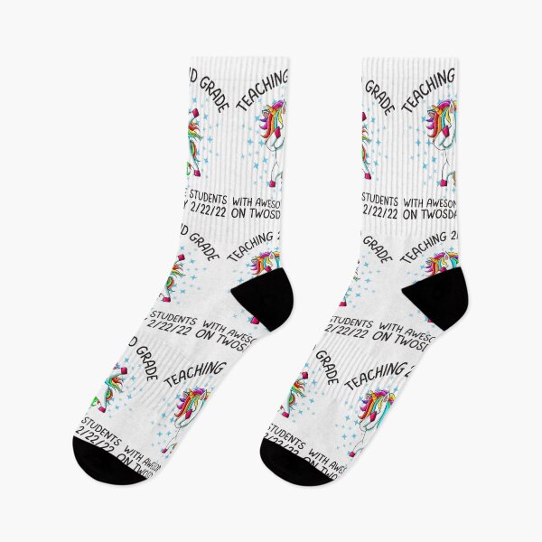 Item preview, Teaching 2nd Grade On Twosday 2.22.22, Fun print for teachers who like dabbing unicorns and being awesome designed and sold by Auntieck.
