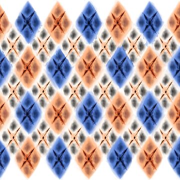 Artwork thumbnail, Argyle Dragon Scale: White Koi Pattern by BlazeraptorGirl