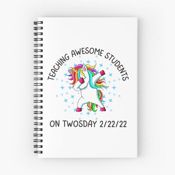 Item preview, Teaching Awesome Students On Twosday 2.22.22, Fun print for teachers who like dabbing unicorns and being awesome designed and sold by Auntieck.